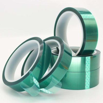 Soft Hardness High Gloss Green PET Tape voor warmtebestendige injectievormverwerking