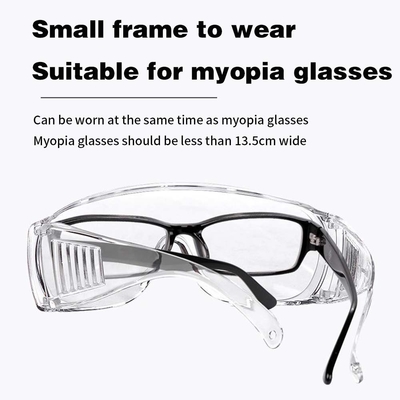 Buitendoor Transparent Wide Vision Sport Veiligheidsbrillen Duidelijk polycarbonaat frame Flankerende ventilatiebrillen