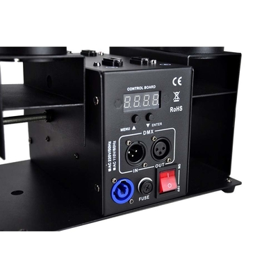 120W 4 koppen elektronische confetti launcher machine met DMX controle voor bruiloft verjaardag confetti kanon