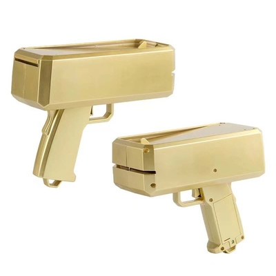 Maak het regen geld pistool Handheld spray cash pistool met 100 stuks voor game films party benodigdheden