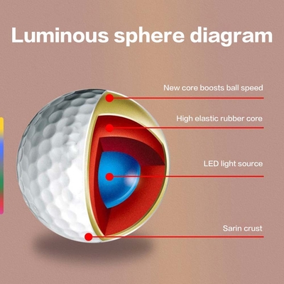 Op maat gemaakte golfballen met flitsende verlichting