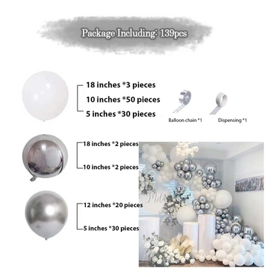 Roze Blauwe Latex Ballon Arch Kit Set Bruiloftsfeest Verjaardagsfeest Decoratie Ballons Set