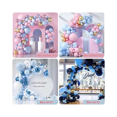 Roze Blauwe Latex Ballon Arch Kit Set Bruiloftsfeest Verjaardagsfeest Decoratie Ballons Set