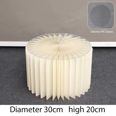 2024 Groothandel 4pcs vouwpapier Dessert Display Stand White Voor Event