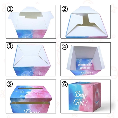 Baby Geslacht Onthullen Stemmen Doos Jongens en Meisjes Geslacht Stemmen Speldoos voor Baby Shower Party Decor