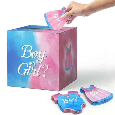 Baby Geslacht Onthullen Stemmen Doos Jongens en Meisjes Geslacht Stemmen Speldoos voor Baby Shower Party Decor