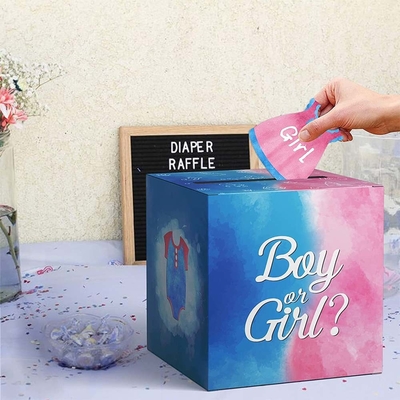 Baby Geslacht Onthullen Stemmen Doos Jongens en Meisjes Geslacht Stemmen Speldoos voor Baby Shower Party Decor