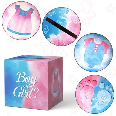 Baby Geslacht Onthullen Stemmen Doos Jongens en Meisjes Geslacht Stemmen Speldoos voor Baby Shower Party Decor