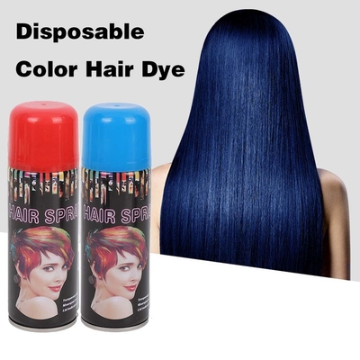 Populaire partijvoorraad 250 ml Tijdelijke Glitter Haarspray Magie Kleurrijke Haarspray