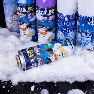 Groothandel Party Snow Spray Artificiële sneeuwspray kan OEM aanvaard voor plezier verjaardag bruiloft decoratie