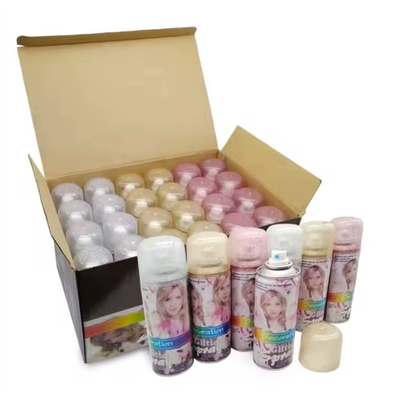 Party Glitter Spray Instant Hair Color Spray Voor feesten Festivals OEM verwacht