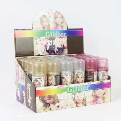 Party Glitter Spray Instant Hair Color Spray Voor feesten Festivals OEM verwacht