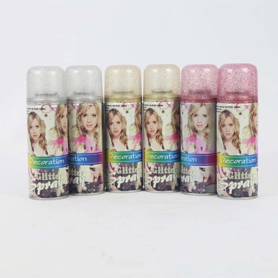 Party Glitter Spray Instant Hair Color Spray Voor feesten Festivals OEM verwacht